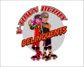 V Town Derby Delinquents entry by RoyalSealDesign