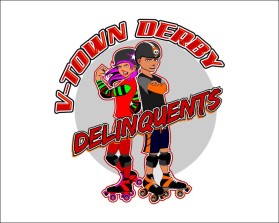 V Town Derby Delinquents entry by RoyalSealDesign