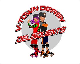 V Town Derby Delinquents entry by RoyalSealDesign