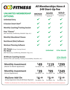 GOFitnesscenter.com entry by dsdezign