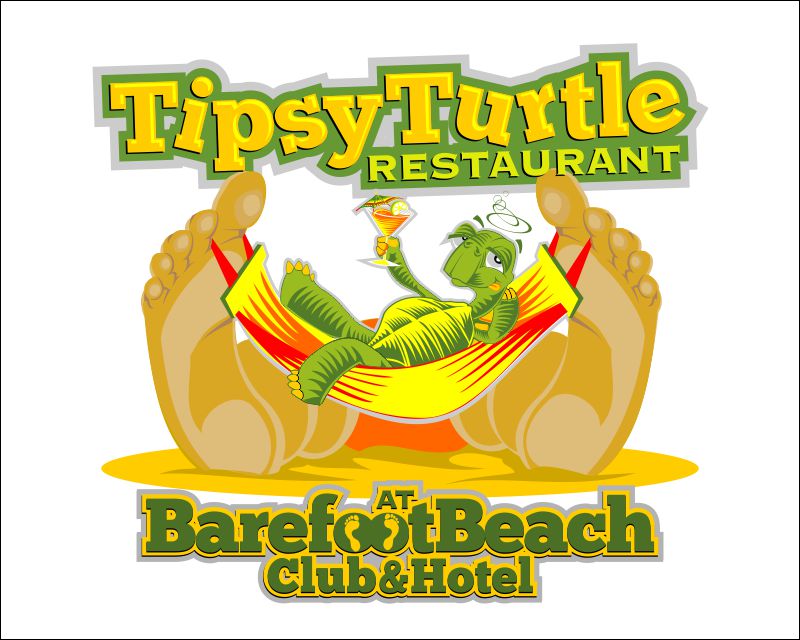 Logo Design for Tipsy Turtle at Barefoot Beach Club