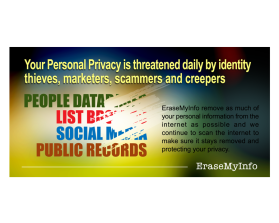 Create banner ads for a digital product that deletes personal information from the web entry by smarttaste