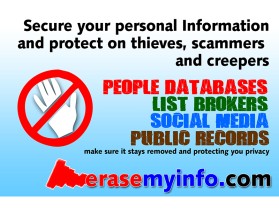 Create banner ads for a digital product that deletes personal information from the web entry by wilson