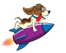 Doggy Rocket entry by JINKODESIGNS