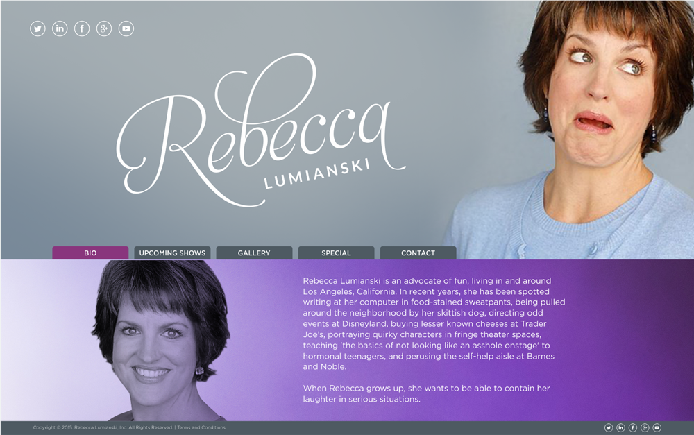 Web Design for rebeccalumianski.com