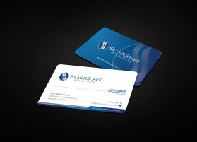 Business Card & Stationery Design entry 1003150 submitted by athenticdesigner to the Business Card & Stationery Design for silverstaffresources.com run by lpaffile