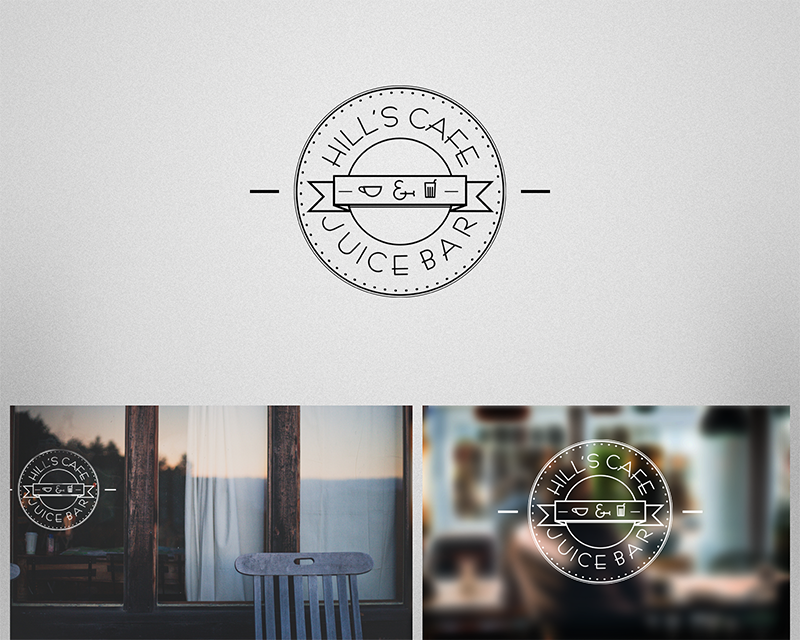 Logo Design for Hill's Cafe and Juice Bar
