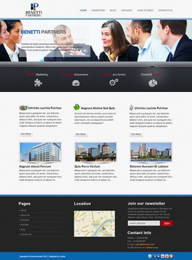 BenettiPartners.com entry by luckydesign