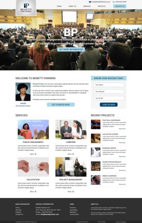 BenettiPartners.com entry by designcraft