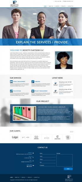 BenettiPartners.com entry by JogDesigns