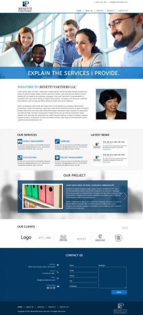 BenettiPartners.com entry by JogDesigns