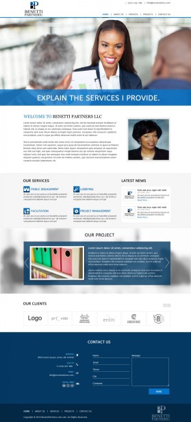BenettiPartners.com entry by JogDesigns