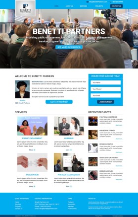 BenettiPartners.com entry by designcraft