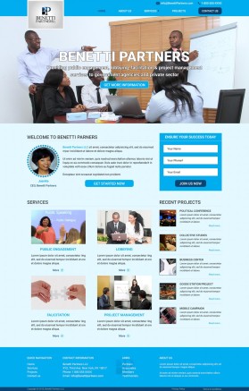 BenettiPartners.com entry by designcraft