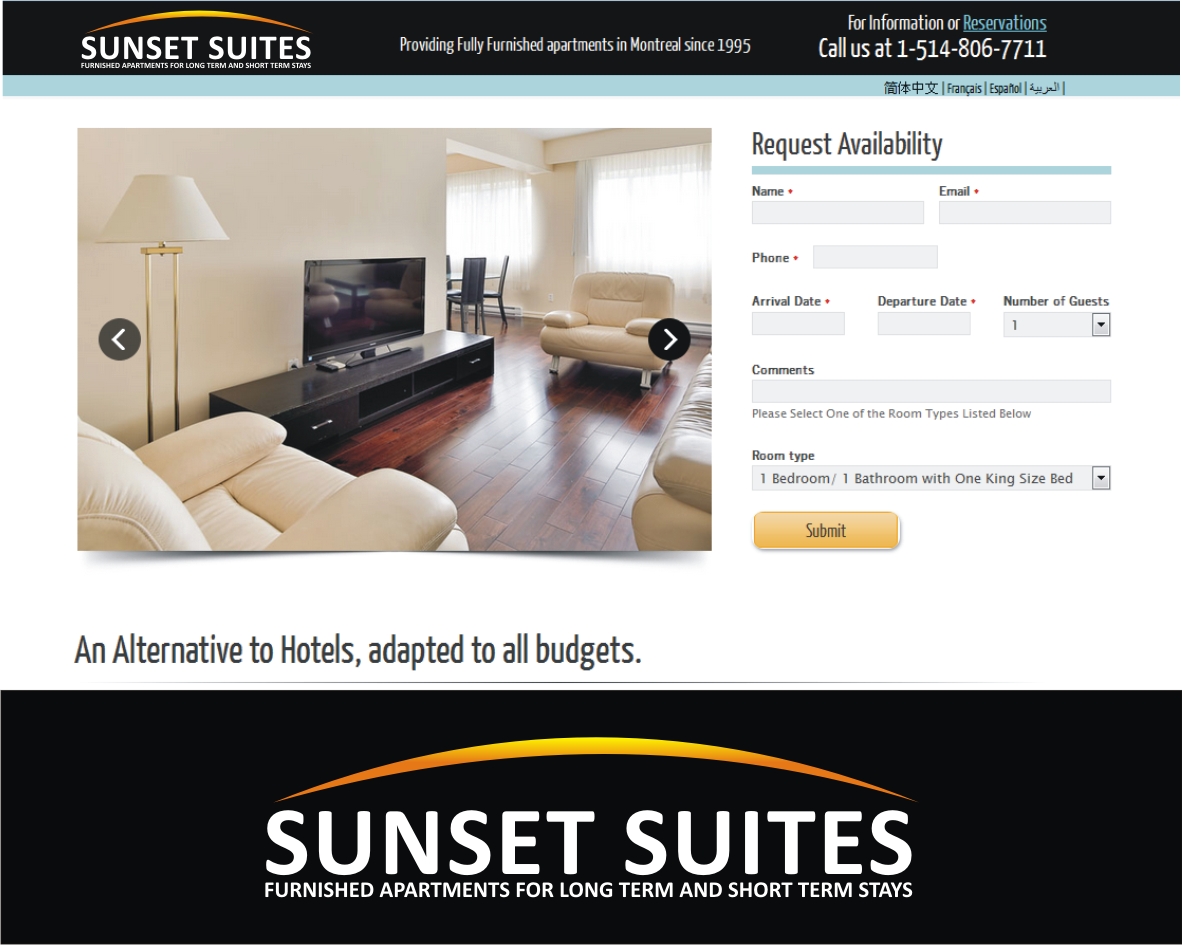 Logo Design for Sunset Suites