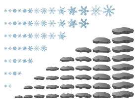 Stepping Stone and Snowflakes entry by Yurie
