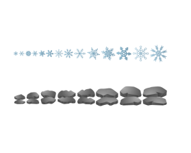 Stepping Stone and Snowflakes entry by Yurie