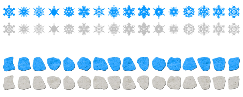 Graphic Design for Stepping Stone and Snowflakes