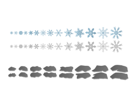 Stepping Stone and Snowflakes entry by Yurie