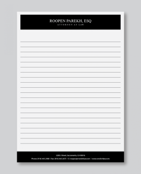 Roopen Parekh, Esq. entry by athenticdesigner