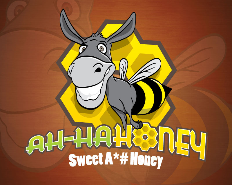 Logo Design for Ah - Ha Honey