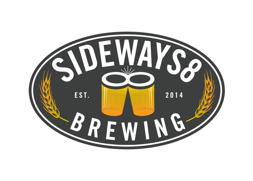 Logo Design for Sideways8 Brewing