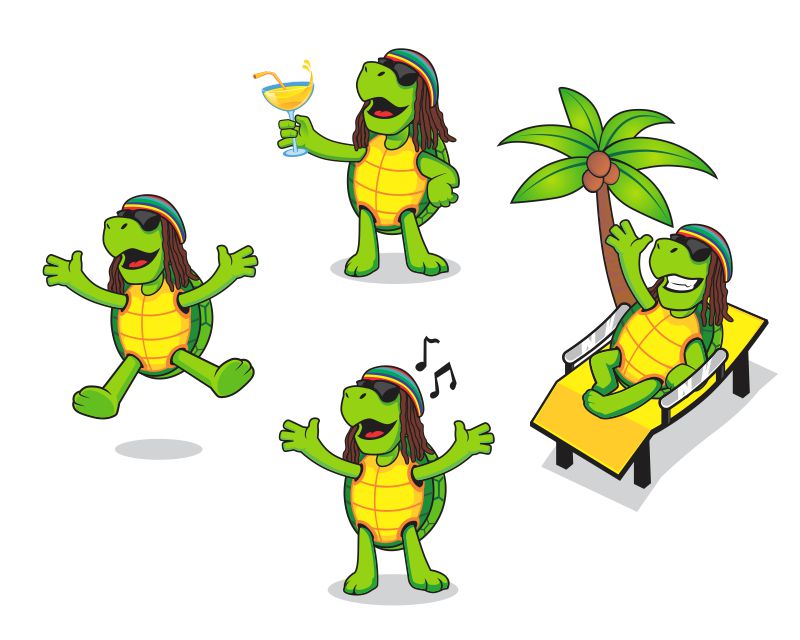 Graphic Design for Turtle Time Beach Bar and Grill