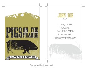 Pigs on the Prairie entry by Mark Brent Atkinson