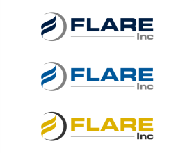 Winning entry: Flare Inc - The "inc" could be dropped from the logo design if needed. entry by acha