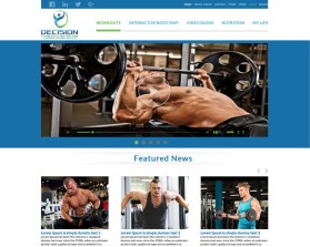 Web Design entry 1143027 submitted by pink to the Web Design for Decision Fitness & Nutrition run by happygolucky