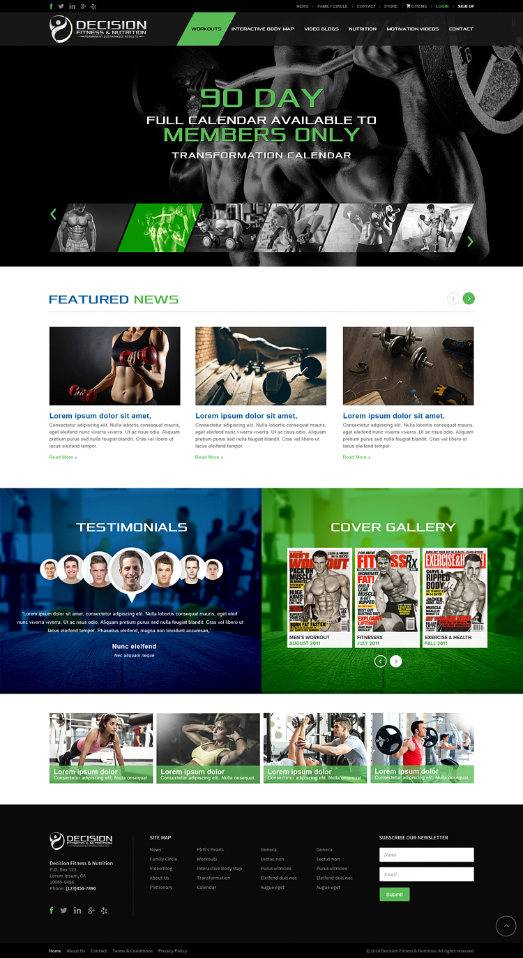 winning Web Design entry by pink