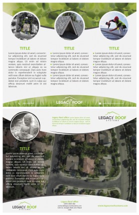 Legacy Roof Systems - Trifold Sales Brochure entry by 25