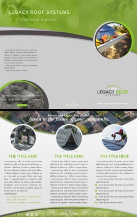 Legacy Roof Systems - Trifold Sales Brochure entry by 25