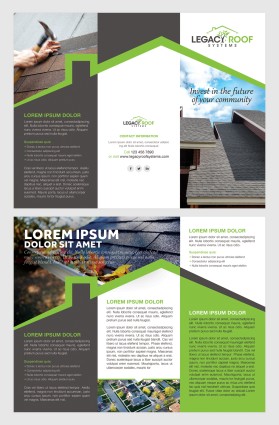 Legacy Roof Systems - Trifold Sales Brochure entry by pink