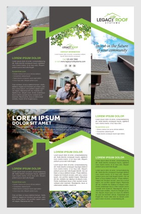 Legacy Roof Systems - Trifold Sales Brochure entry by pink