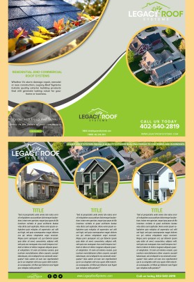 Legacy Roof Systems - Trifold Sales Brochure entry by jonny2quest