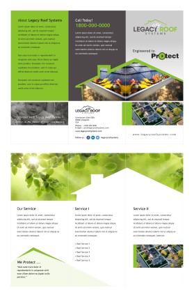 Legacy Roof Systems - Trifold Sales Brochure entry by kittu