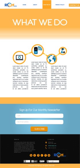 Web Design entry 1167532 submitted by Serpentes to the Web Design for www.rchdata.com run by einarka