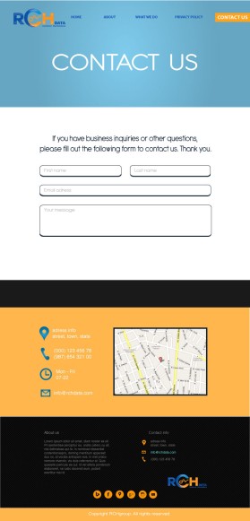 Web Design entry 1167538 submitted by Serpentes to the Web Design for www.rchdata.com run by einarka