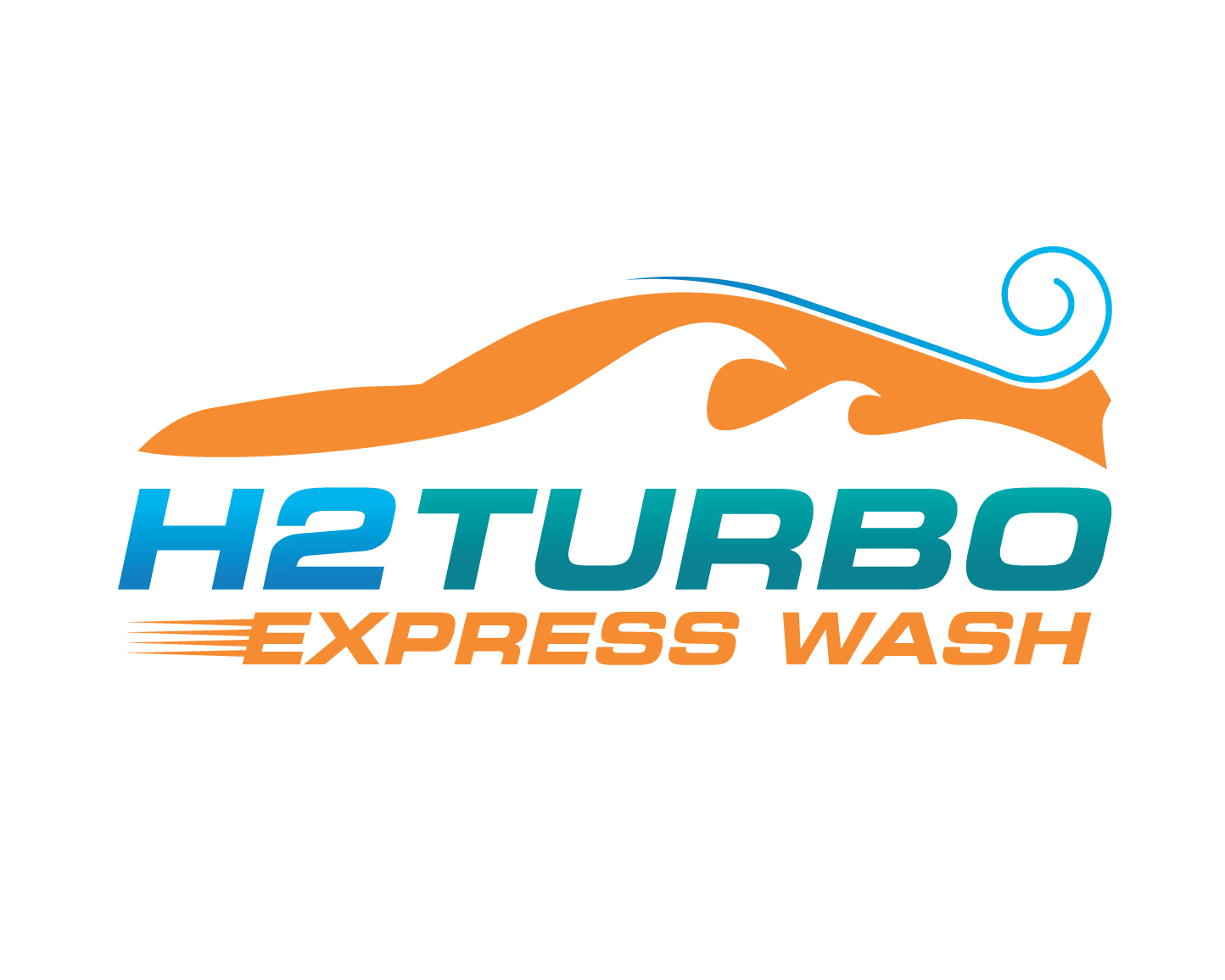 Logo Design for H2Turbo Express Wash