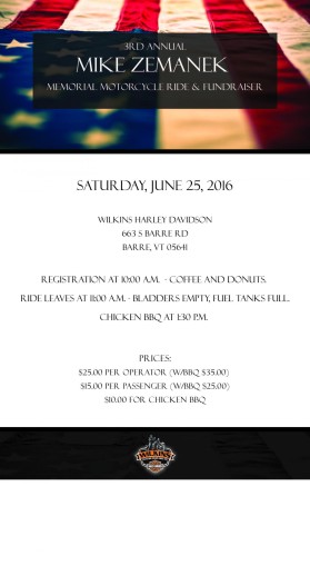 Mike Zemanek Memorial Ride entry by claftorfeterful