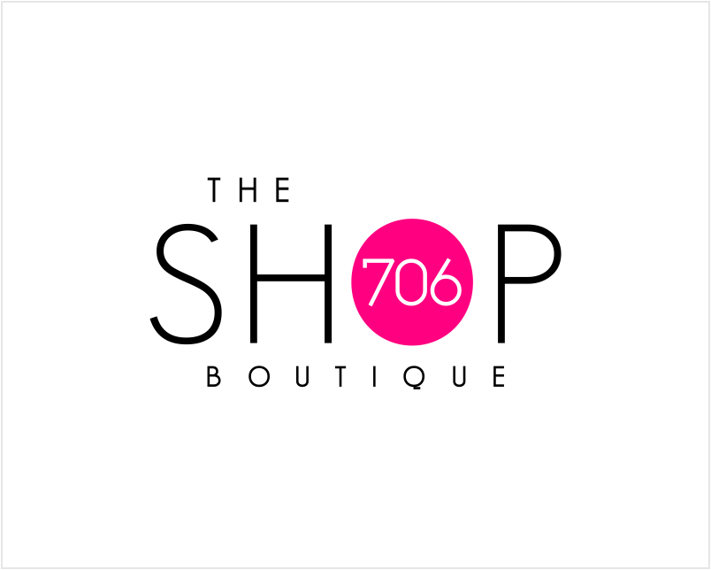 Logo Design for "The Shop 706" or "Shop 706" "706 Boutique" "Shop 706 Boutique"