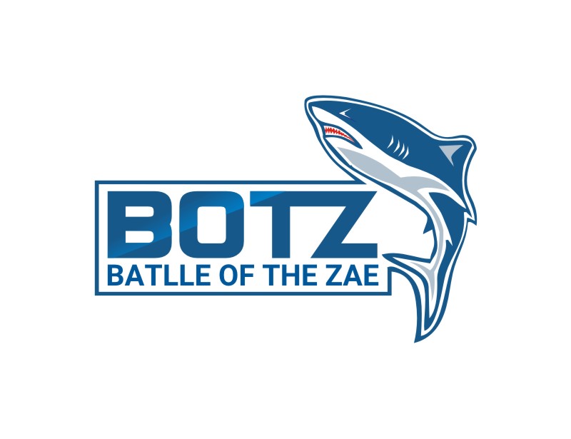 Fun Blue Shark Logo