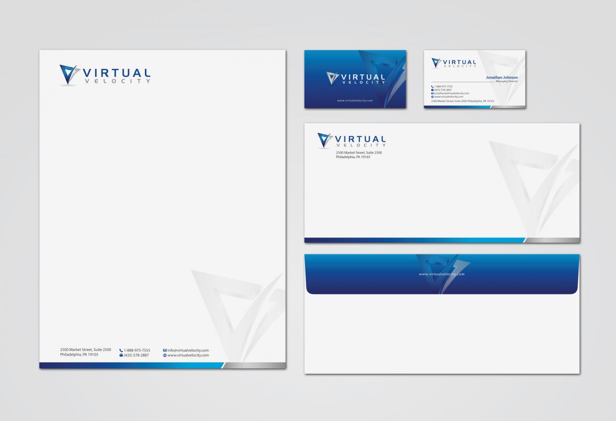 Business Card & Stationery Design for Virtual Velocity
