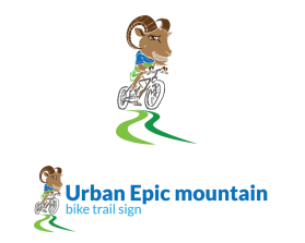 Urban Epic (mountain bike trail sign/logo) entry by drifel abderrahmane