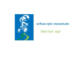 Urban Epic (mountain bike trail sign/logo) entry by temmar mohamed