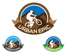 Urban Epic (mountain bike trail sign/logo) entry by drifel abderrahmane