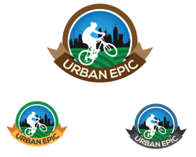 Urban Epic (mountain bike trail sign/logo) entry by drifel abderrahmane