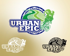 Urban Epic (mountain bike trail sign/logo) entry by Jesus Roberto Lim