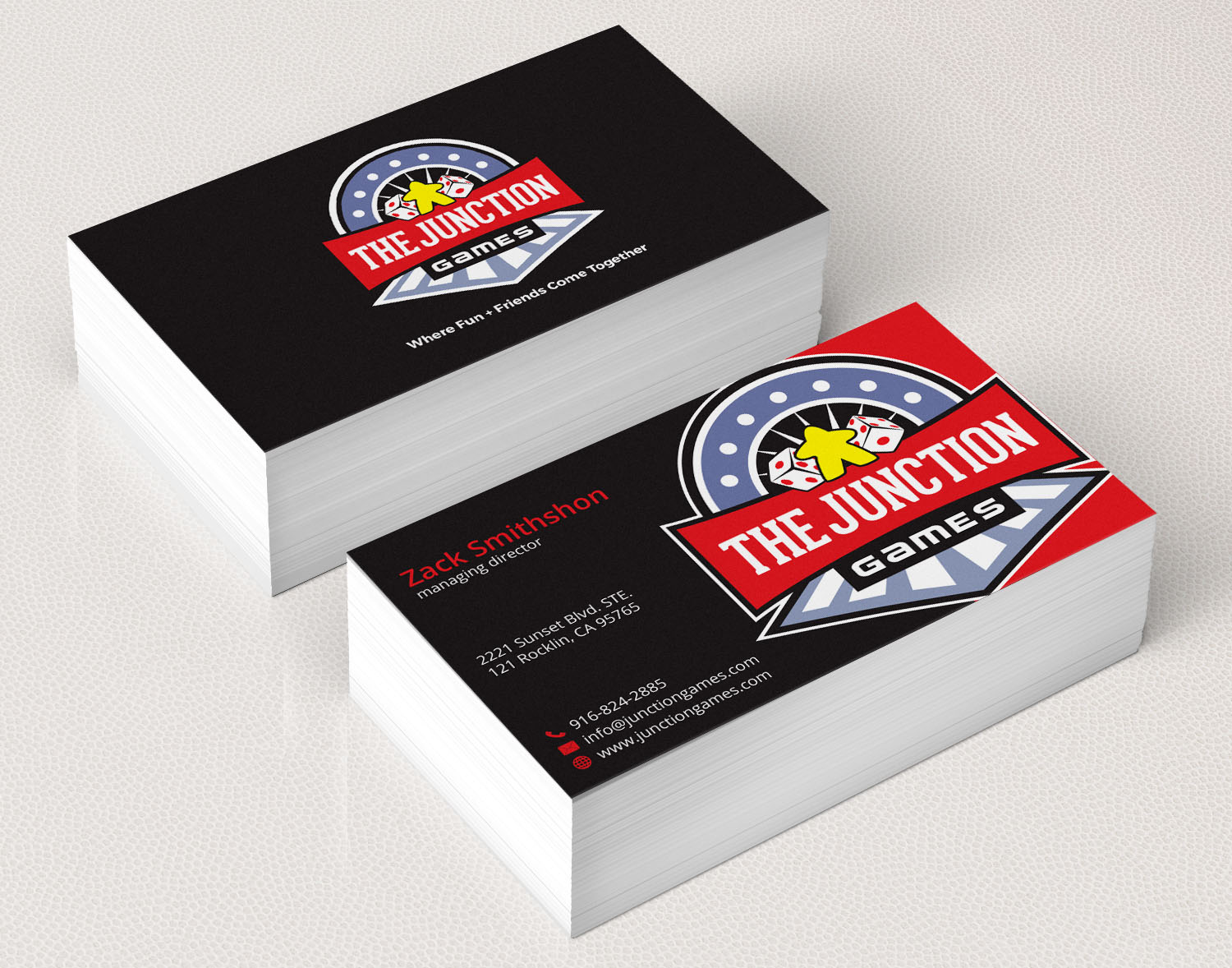 Business Card & Stationery Design for The Junction Games